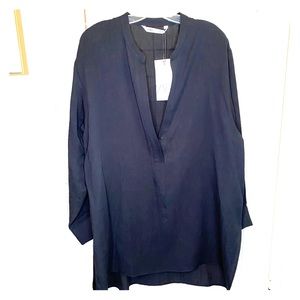 Zara linen black Long sleeve tunic
